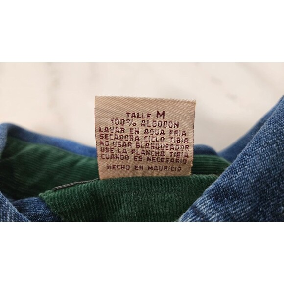 Authentic Mountain Outfittens Green Button Down Long Sleeves Men's Shirt Size M - Picture 4 of 8